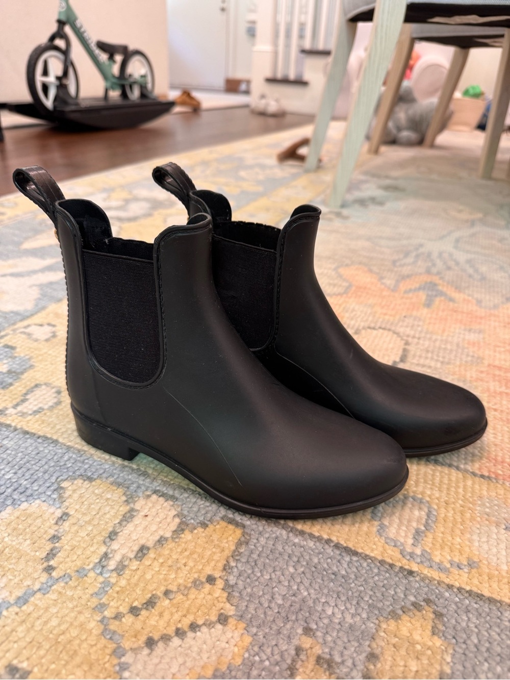 Sam Edelman Black Chelsea Rain Boots